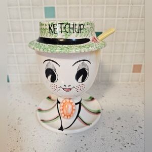 Mcm Anthropomorphic Ketchup Condiment Cup 1959